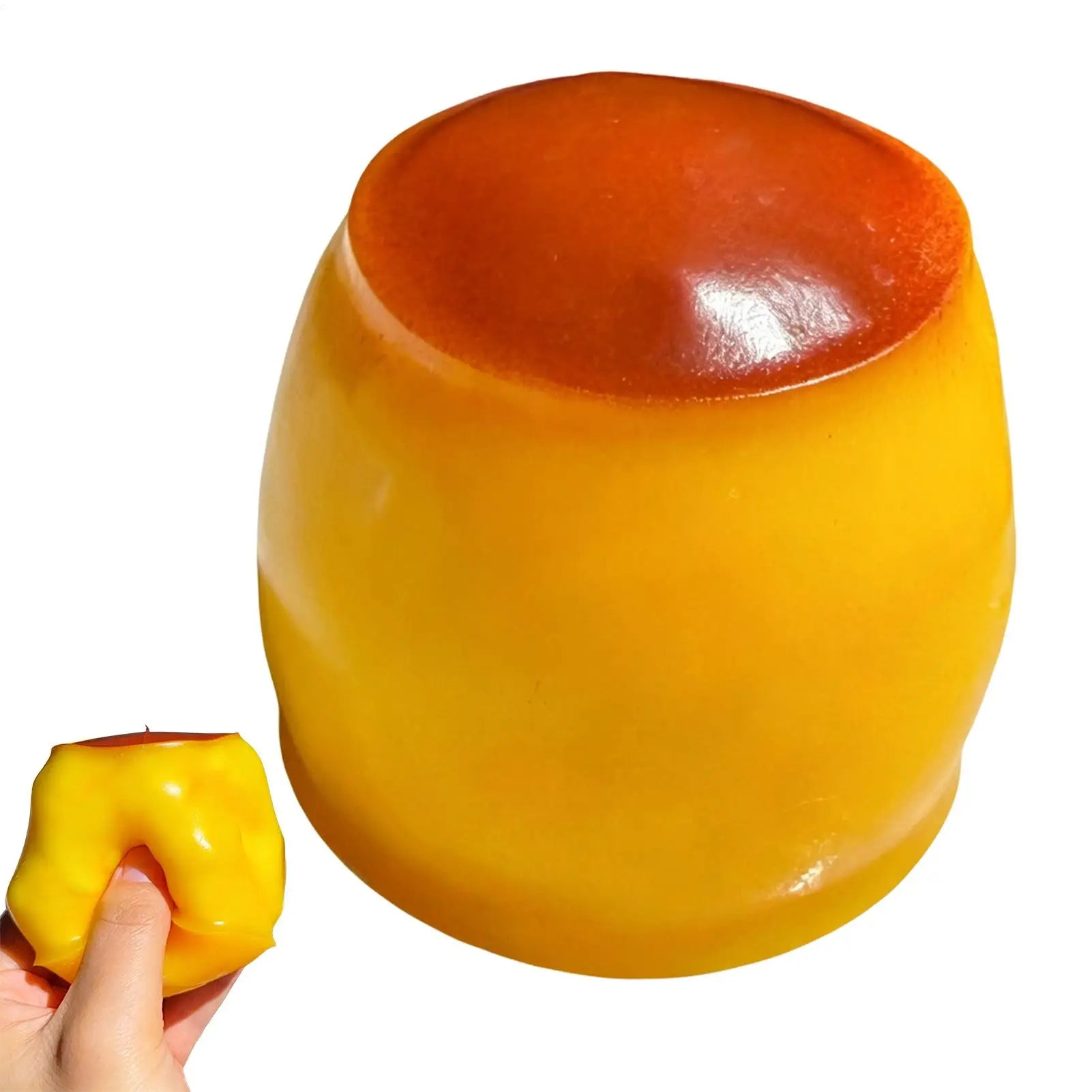 Caramel Puddings Handmade Ball Product Pinching Stress Relieving Toy Squeezing Ball Crispy Sound Pinching Fun Release Zpaxo