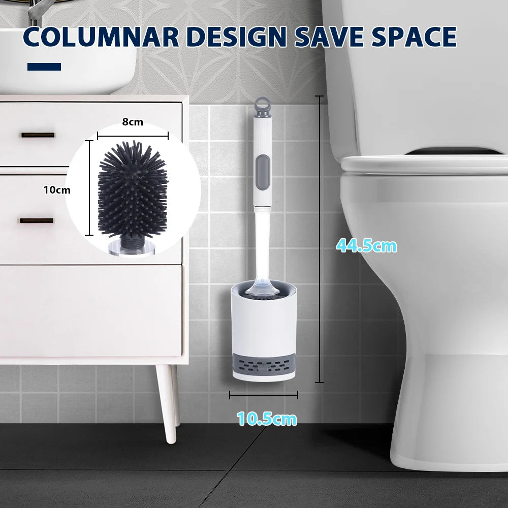 Water Spray Silicone Toilet Brush Detergent Refillable Bowl Cleaner Zpaxo Water Spray Brush