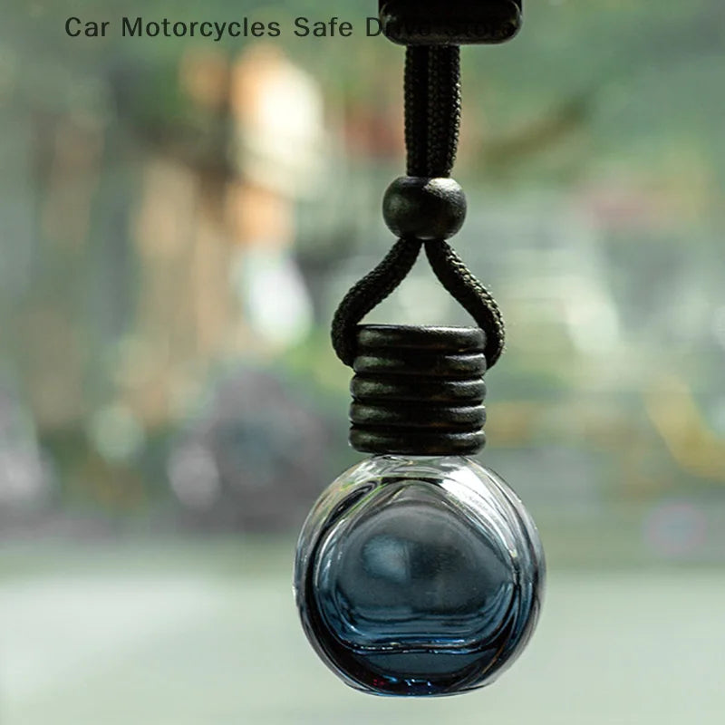 CM1Psc Black Cap Dyed Square Empty Bottle Car Essential Oil Diffuser