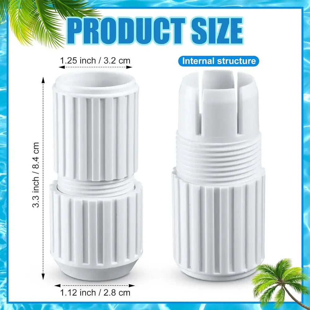 White Cam Connecting Rod Joint Pool Accessories Telescopic Connectors