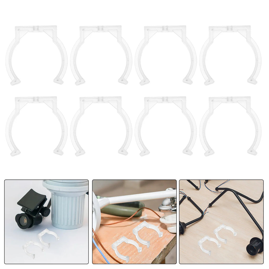 Transparent Lamp Tube Clip Fluorescent LED Lights Mounting Holder