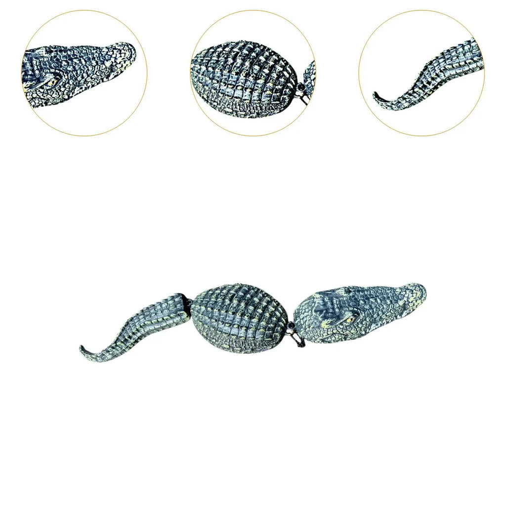 Pool Floating Crocodile Decoy Deterrent Ducks Realistic Alligator Zpaxo