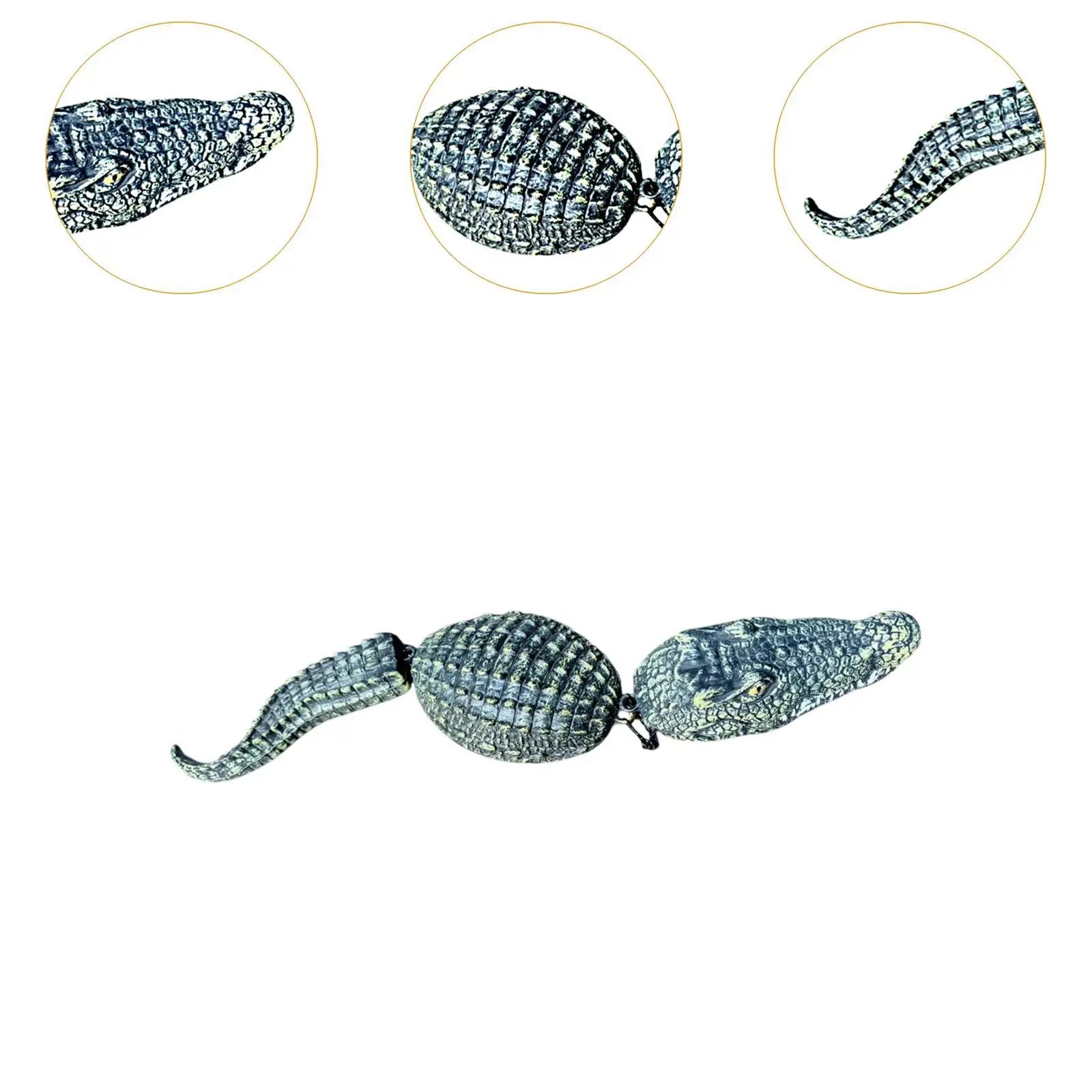 Pool Floating Crocodile Decoy Deterrent Ducks Realistic Alligator Zpaxo
