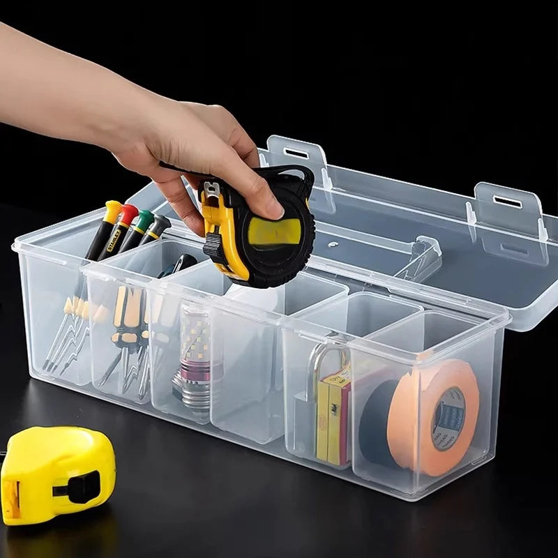 1 Tool Parts Storage Box Multi-compartment Organizer Sorting Screws