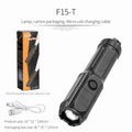 Rechargeable Telescopic Zoom Tactical Flashlight LED Torch with 4 Lighting Modes Long-Range Waterproof for Camping And Fishing Zpaxo 1pc