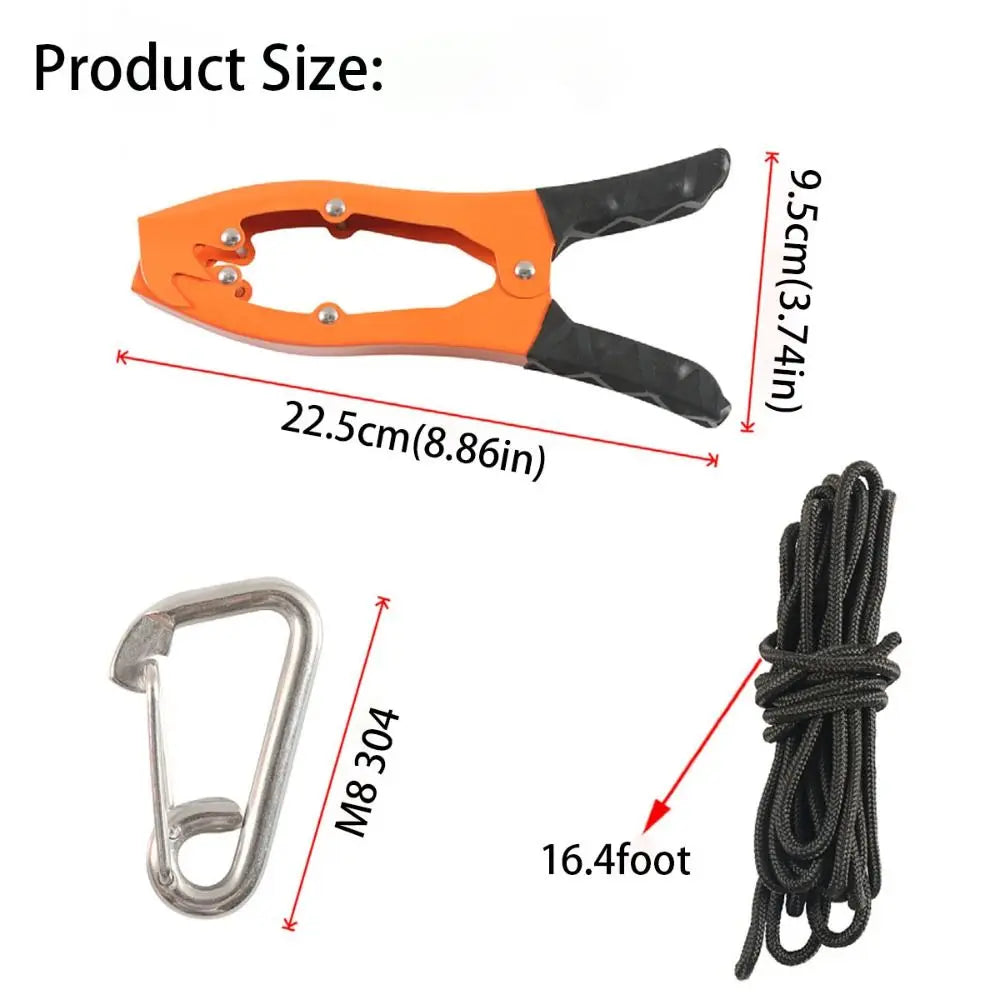 Easy Docking Paracord Canoe Grip Galvanized Steels Portable Brush Clamp Rope Easy Mounting Brush Gripper Camping Zpaxo