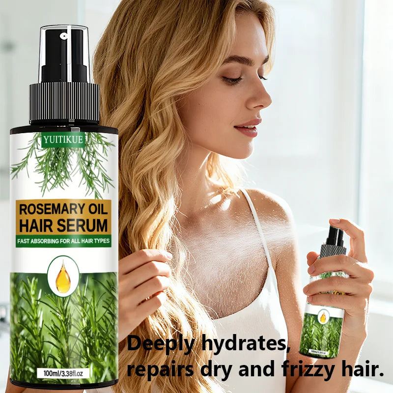 YUITIKUE Rosemary Hair Serum Spray – Frizz Control & Hydration Hair Serum Spray Zpaxo