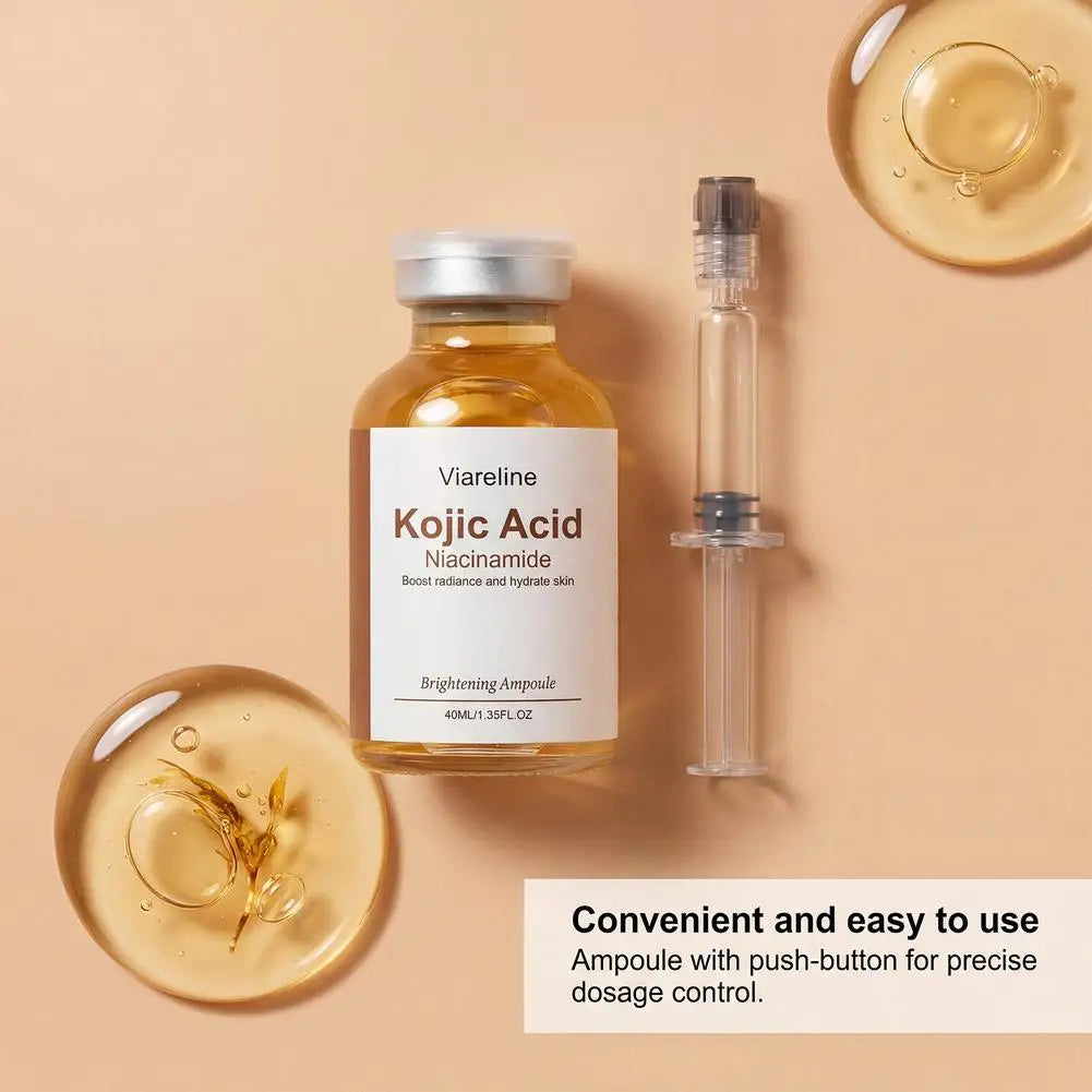 Korean Skin Care Ampoule Kojic Acid Niacinamide Face Serum Deep Moisturizing Hydrating Nourishing Brightening Essence Zpaxo