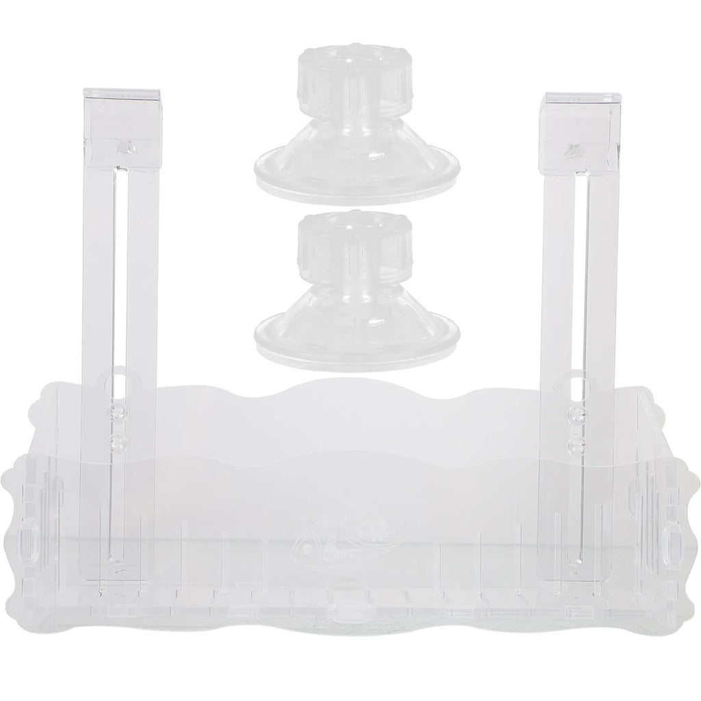 Clear Aquarium Plant Stand Suction Cup Hook Fish Tank Planter Water
