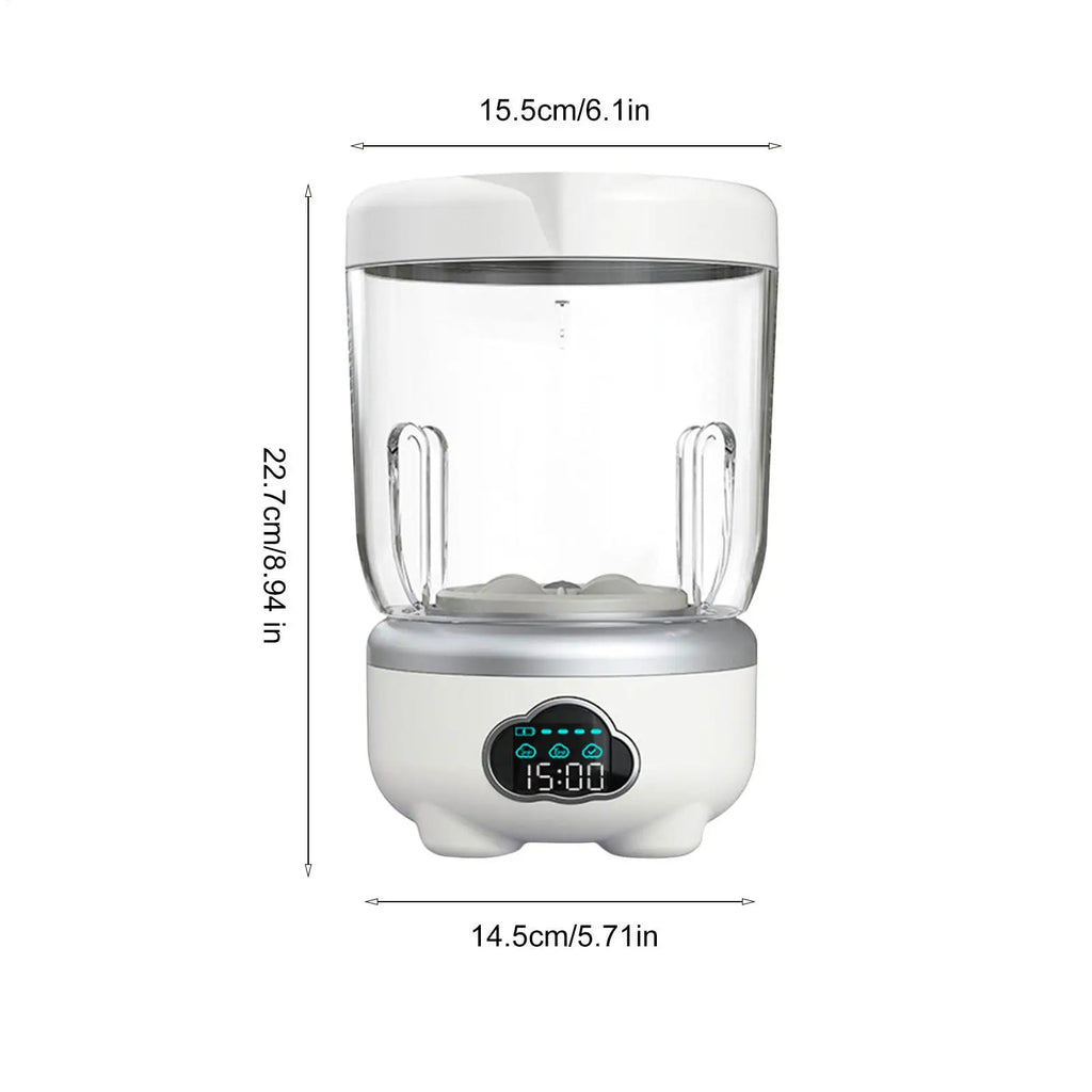 Underwear Washing Machine 1.6L Rechargeable Underwear Washer Dorm Panty Washing Machine For Socks Delicate Fabrics Towels Zpaxo