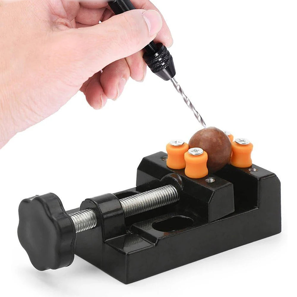 Mini Bench Vice Clamp Set Drill Flat Press Vice Table Vise for Jewelry Nuclear Clip On DIY Sculpture Craft Carving Tool Zpaxo