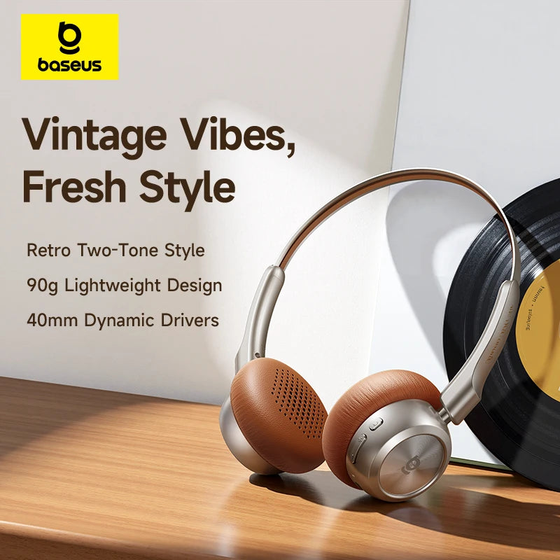 Baseus BH1 Air Wireless Headphones Bluetooth 6 0 ENC Noise