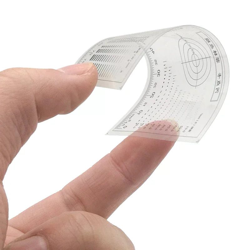 Stain Contrast Card Transparent PET Film Surface & Point Gauge