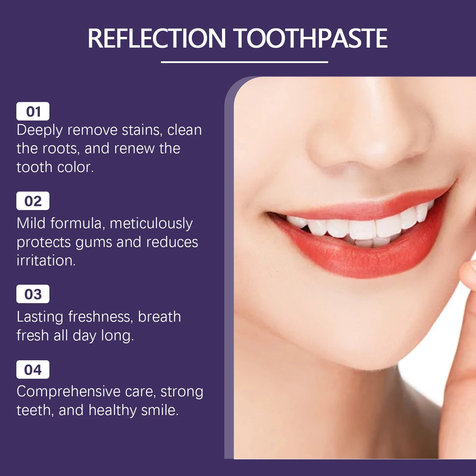Xylitol Toothpaste Mint Freshness Deep Cleans Teeth Tartar Stains Oral Freshening Dental Hygiene Care Toothpaste Zpaxo