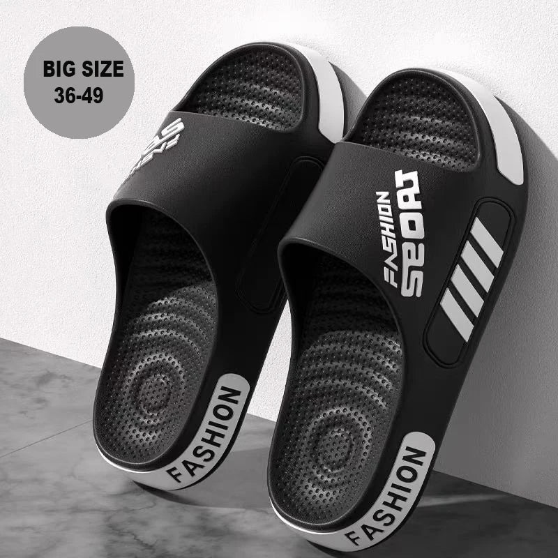 Big 48-49 Men Slippers Summer Flat Sole Home Women Man Open Toe Trend