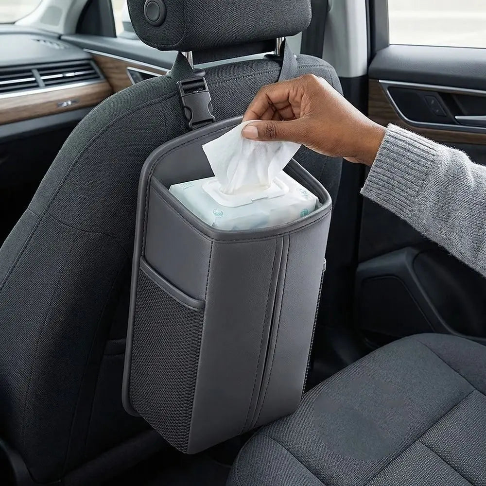 Fix Strap Car Seat Side Storage Bag Center Console Folding Design Zpaxo