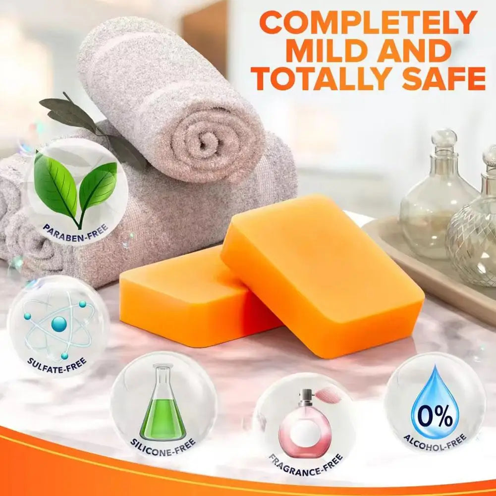 Persimmon Soap Bar for Body Odor Persimmon and Green Tea Extract For Men & Women Gentle on All Skin Types Natural Body Odor Soap Zpaxo