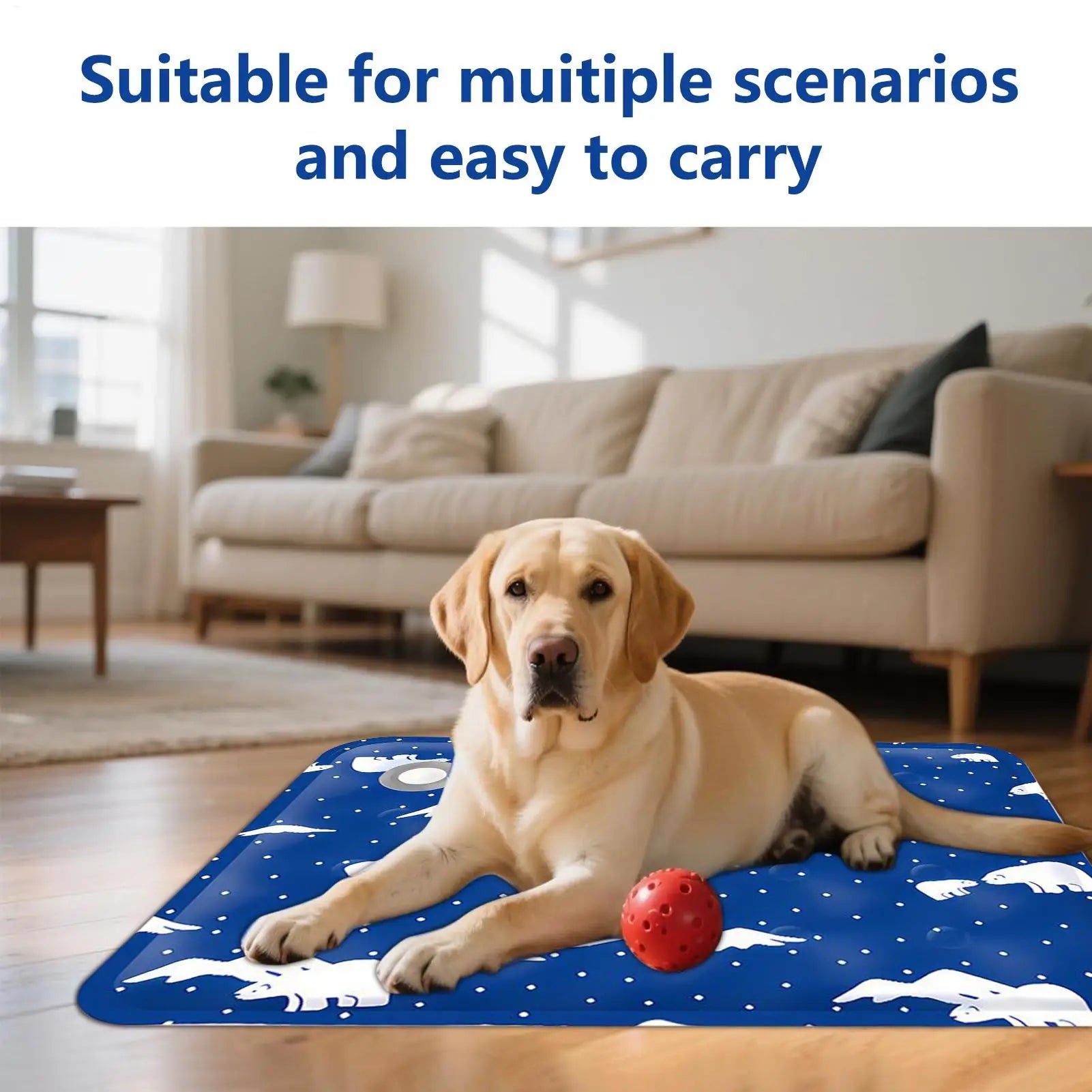Dog Cooling Mat Self Crate Pad Waterproof Ice Pet Sleeping Resting