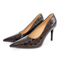 Women's Dark Brown Stiletto Pumps | Pointed Toe Office Heels