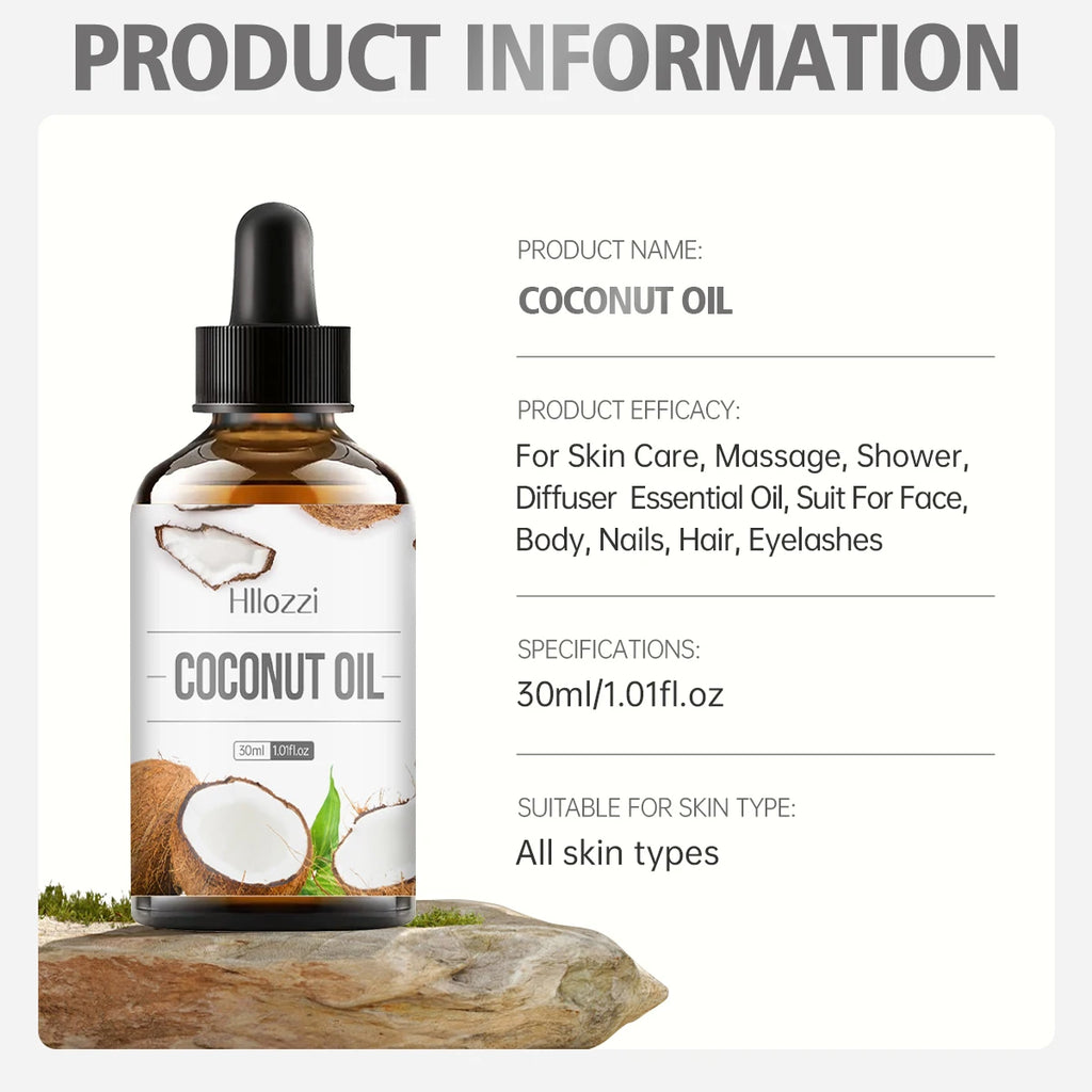 30ml Coconut Essential Oil Pure Essential Oil Skin Care Hair Care Soap Making DIY Making Aromatherapy Aromatherapy Essential Oil Zpaxo