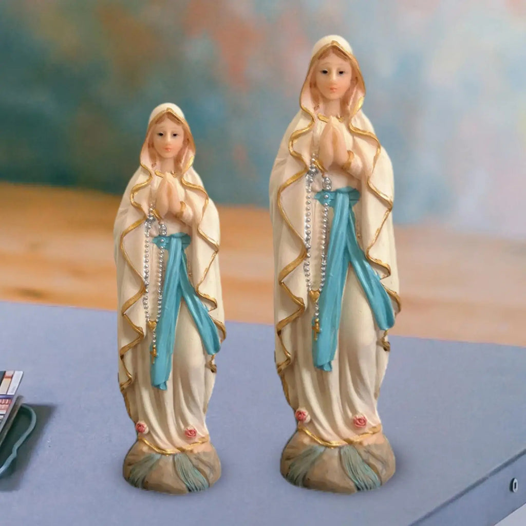 Blessed Luther Sculpture Desk Display Religious Catholic Figure Lady of Luther Figurine for Shelf Office Tabletop Home Desk Zpaxo