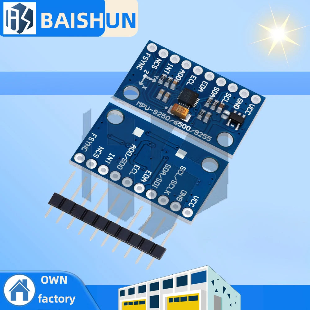 ‌MPU-6500 6-Axis Gyroscope & Accelerometer Sensor Module – I2C/SPI Interface, Compatible with MPU6050 for Arduino Zpaxo Default Title