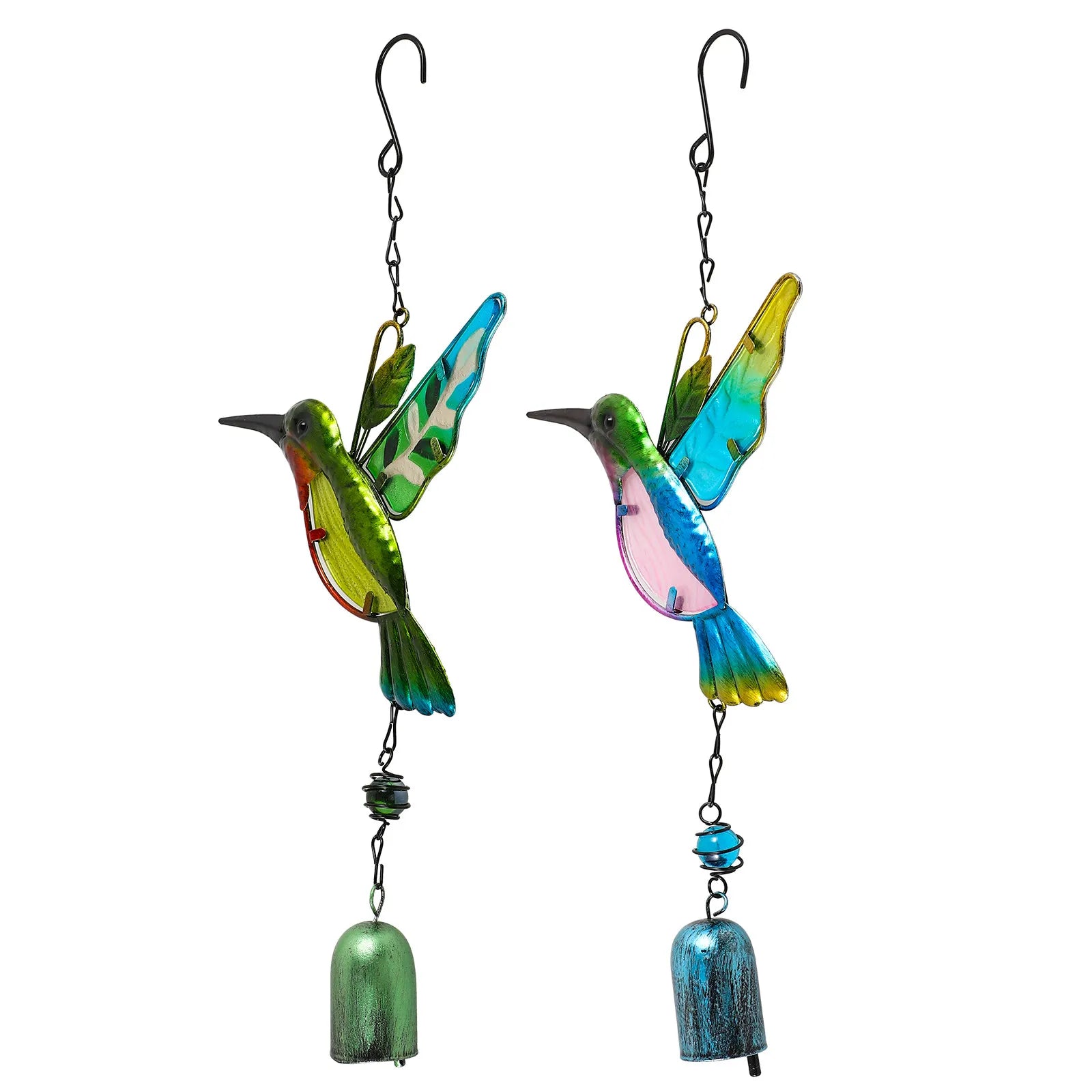 Hummingbirds Wind Chime Decor Easy Hang No Installation Required