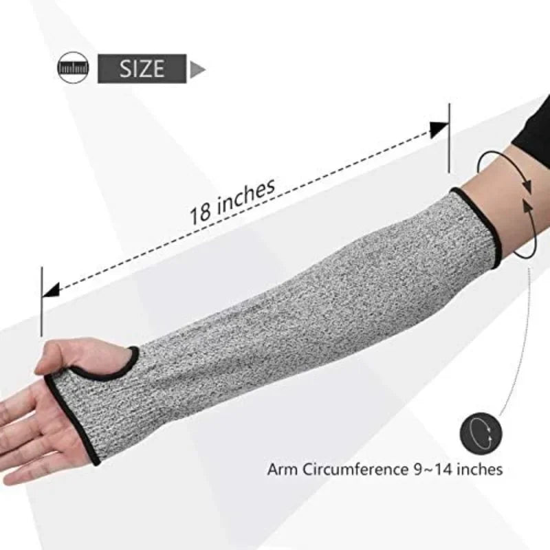Cut Level 5 HPPE Arm Sleeves – Heat & Cut Resistant Bracers
