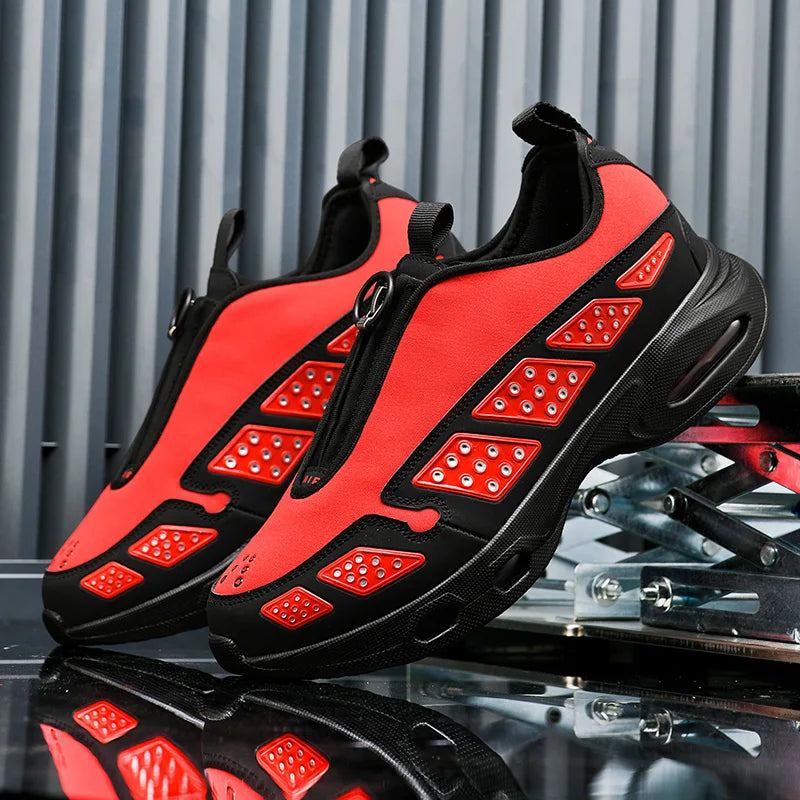 Men's Casual Sneakers Luxury Trainer Shoes Breathable Race Running