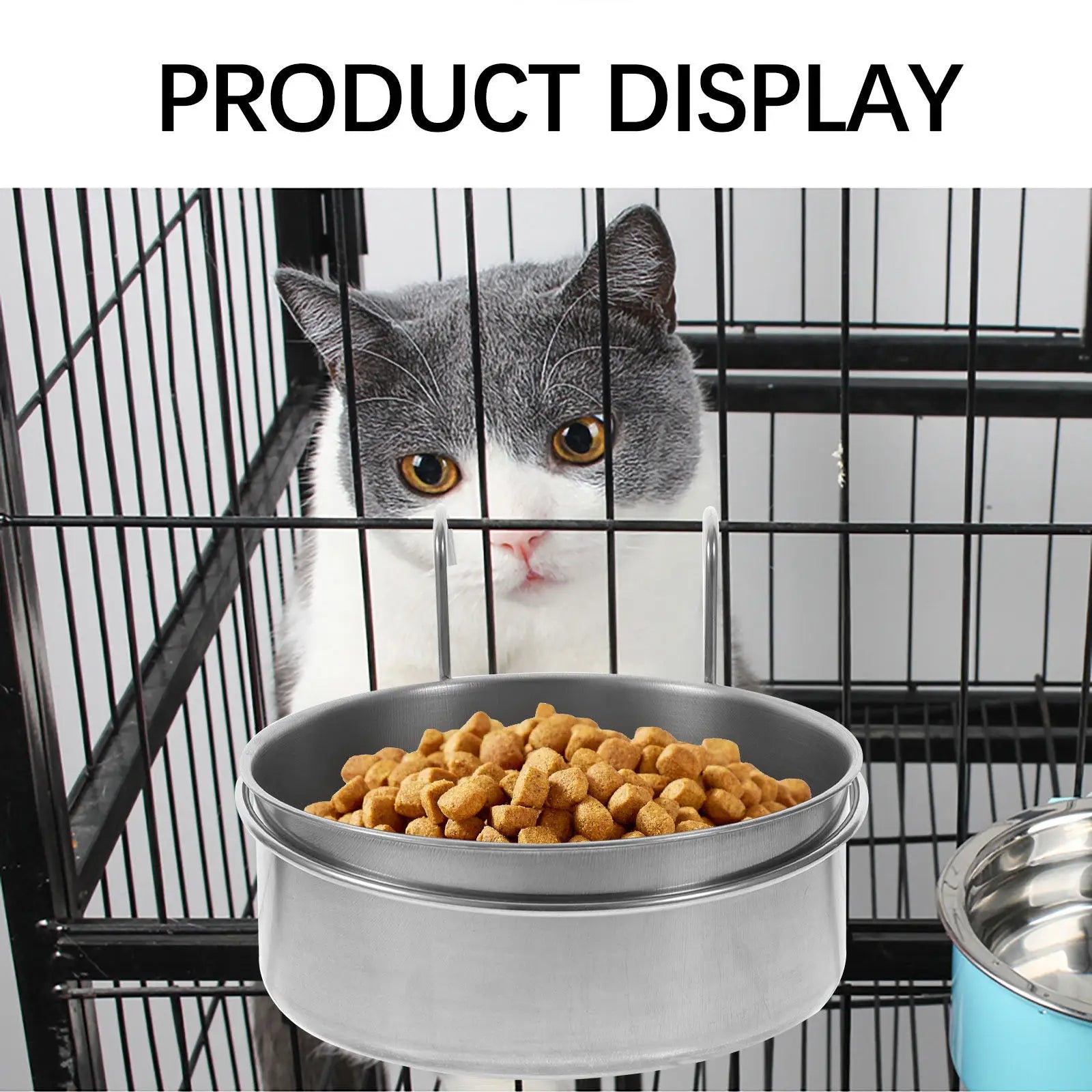Pet Feeding Bowl Hanging Stainless Steel Wear-resistant Anti-spill