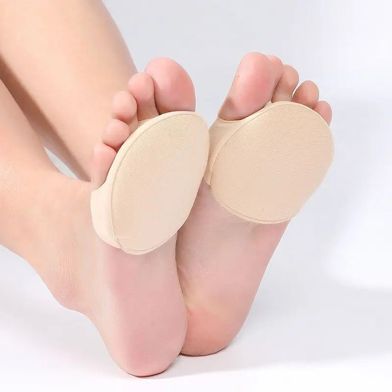1 2Pairs Front Palm Rest Anti Slip Half Pad Heels Foot Invisible Sock