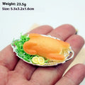 ▶1Pc 1:12 Dollhouse Miniature Food Toy Christmas Roasted Chicken And Roast Duck Scene Model Doll House Accessories Zpaxo Style2