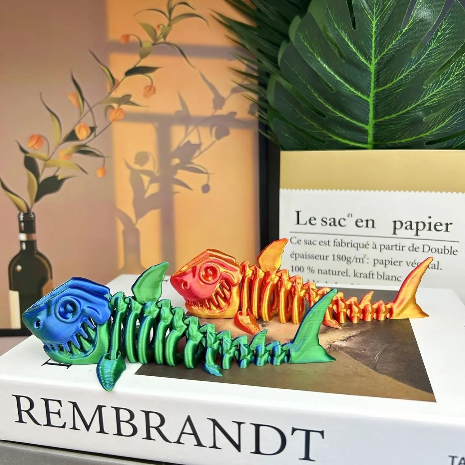 3D Printed Shark Animals Flexible Adults Home Office Decor Stocking