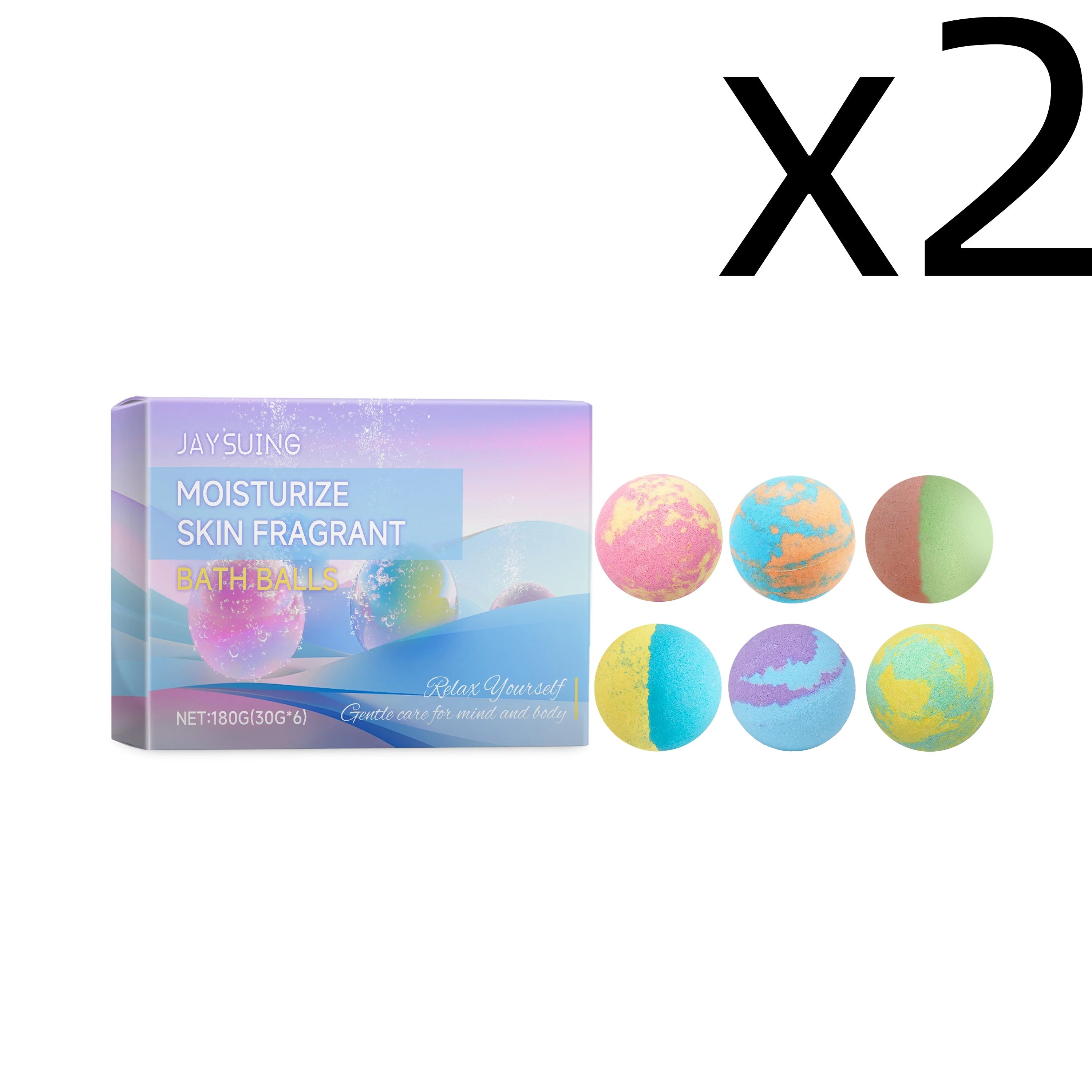 Aromatherapy Bath Bombs Set – Moisturizing & Relaxing 6 pcs Aromatherapy Bath Bombs Zpaxo 6pcs Boxed X 2PCS