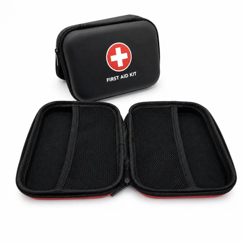 Portable First Aid Kit Hard Shell Case With Carabiner Clip Compact Emergency Medical Storage Case For Home Outdoor Travel Car Zpaxo