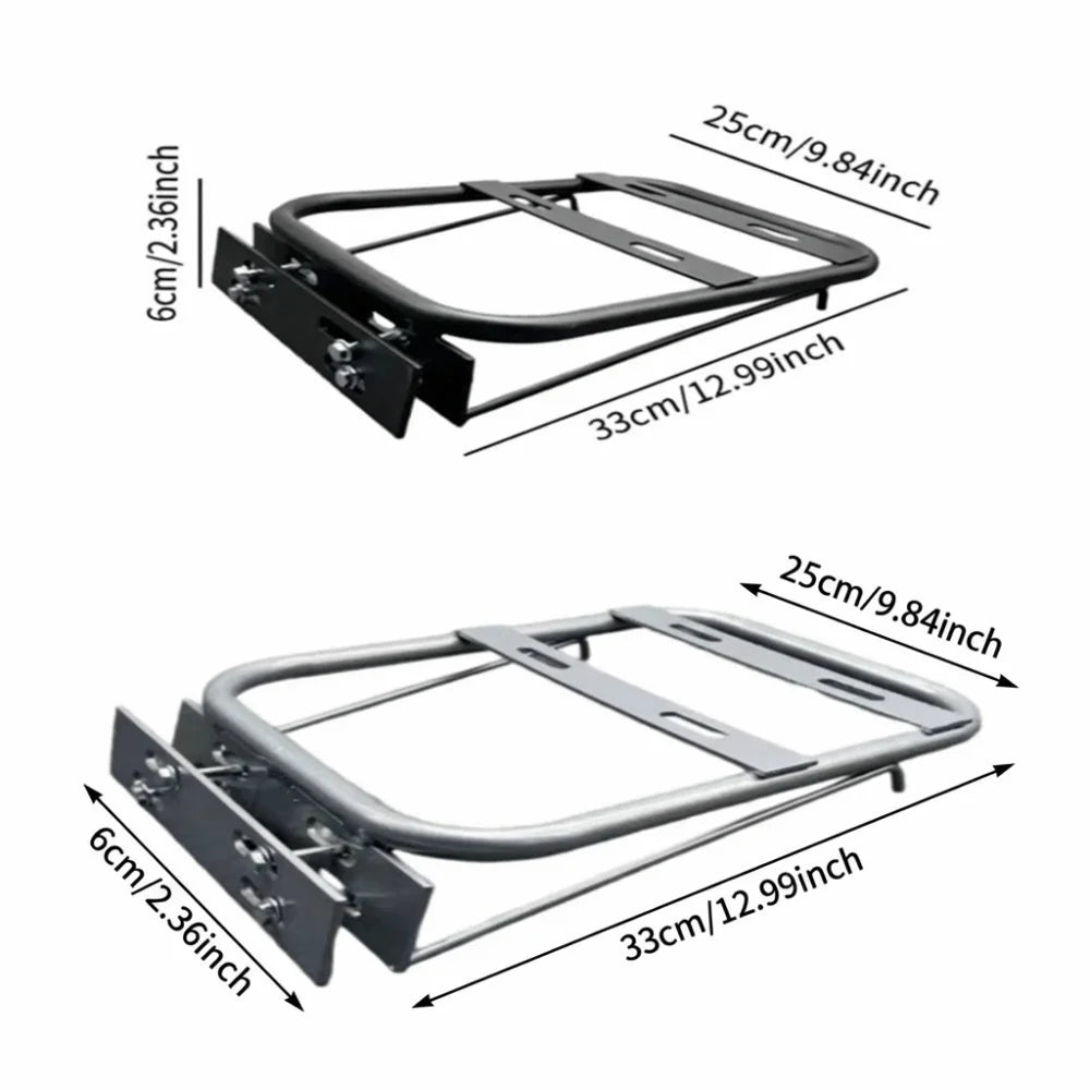 Universal Compatible Electric Vehicle Rear Rack Reliable Support Stable Design Extension Bracket Sturdy Structure Zpaxo