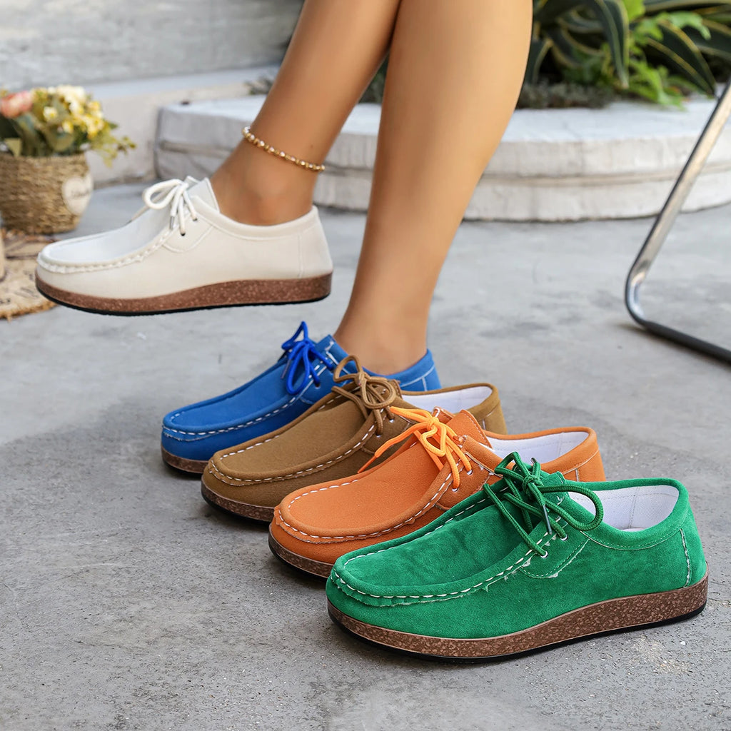 Plus Size Women Loafers Trend Casual Soft Sole Shoes Comfortable Spring 2025 New Style Sneakers Women Anti-Slip Flat Shoes Women Zpaxo