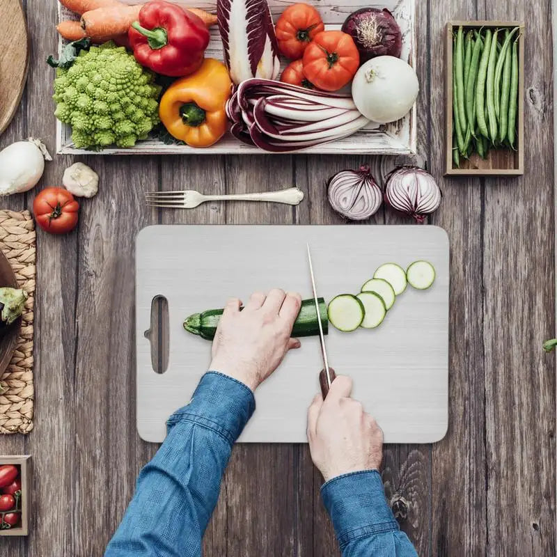 Titanium Cutting Board 304 Stainless Steel Double-sided Kitchen