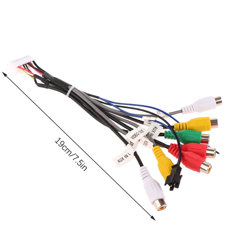 20 Pin RCA Audio Cable Subwoofer Output CVBS Video Aux Amp Control