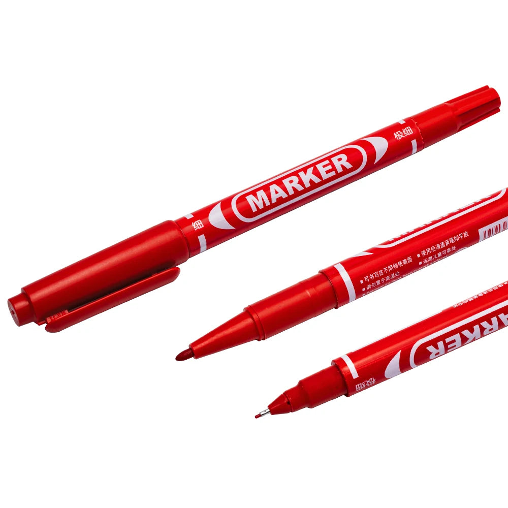Dual-tip Anti-etching PCB Ink Marker High-temperature Resistant Zpaxo red