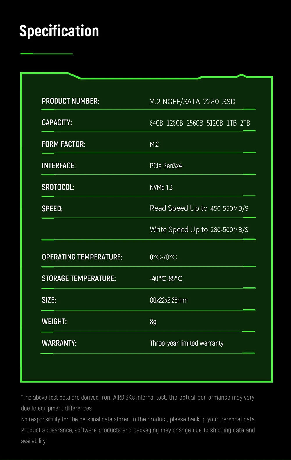 Zsuit SSD SATA M2 128GB 256GB 512GB 1TB Solid State Drive 500GB 1 TB M.2 NGFF 2280 Internal Hard Disk HDD for Desktop Laptop Zpaxo