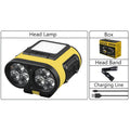 COB LED Headlamp 900LM – USB-C Rechargeable, Cap Clip & Sensor