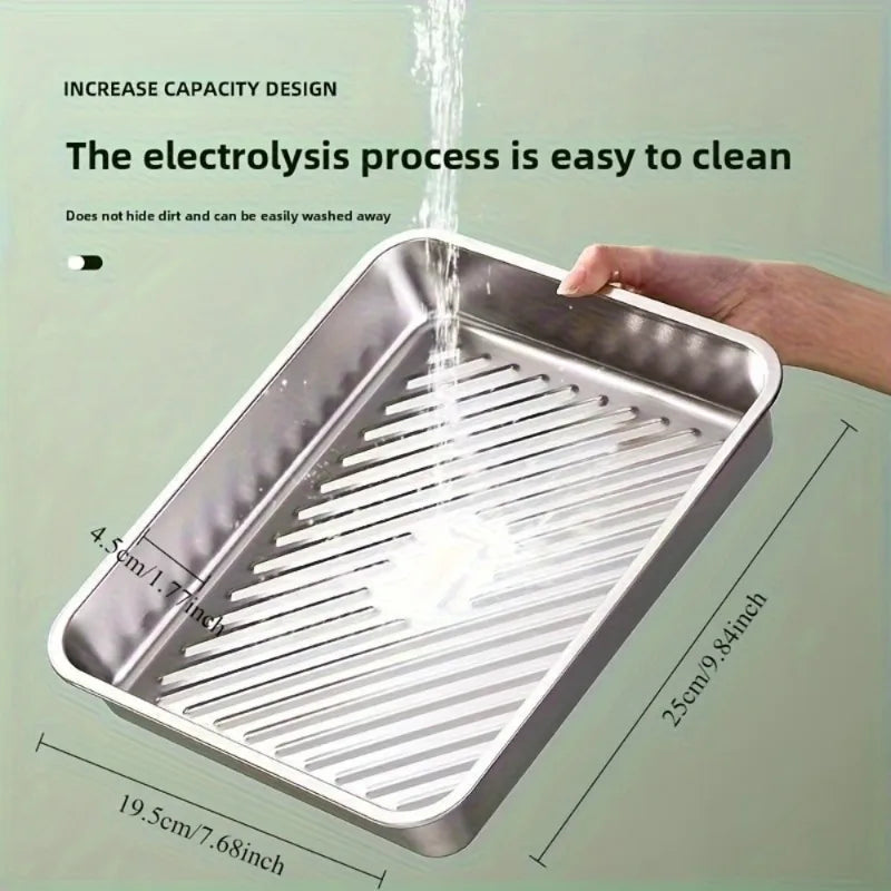 Stainless Baking Trays Lids Non-stick Easy-clean Perfect Roasting