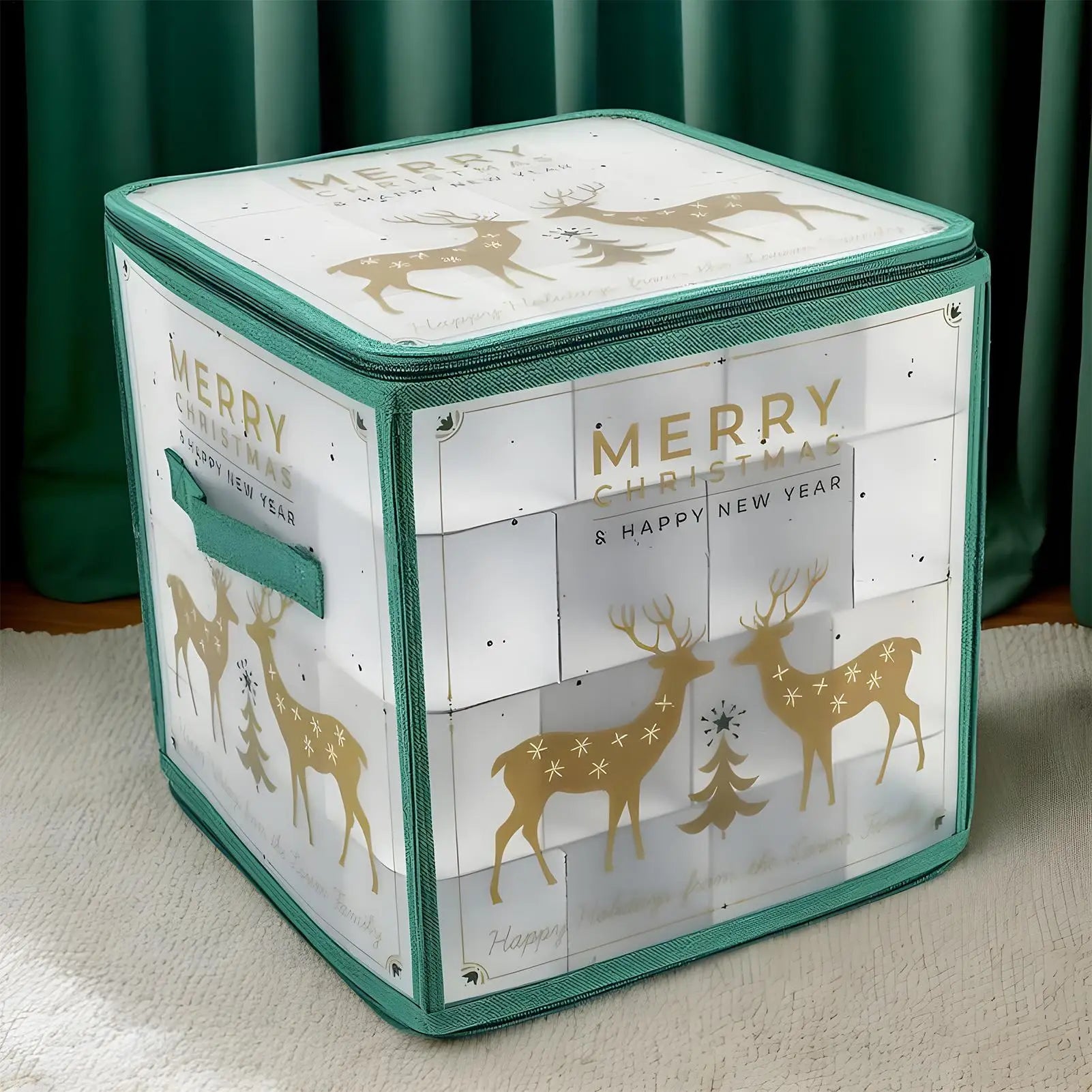 Christmas Ornament Storage Box 64-Grid Seasonal Decorative Ball