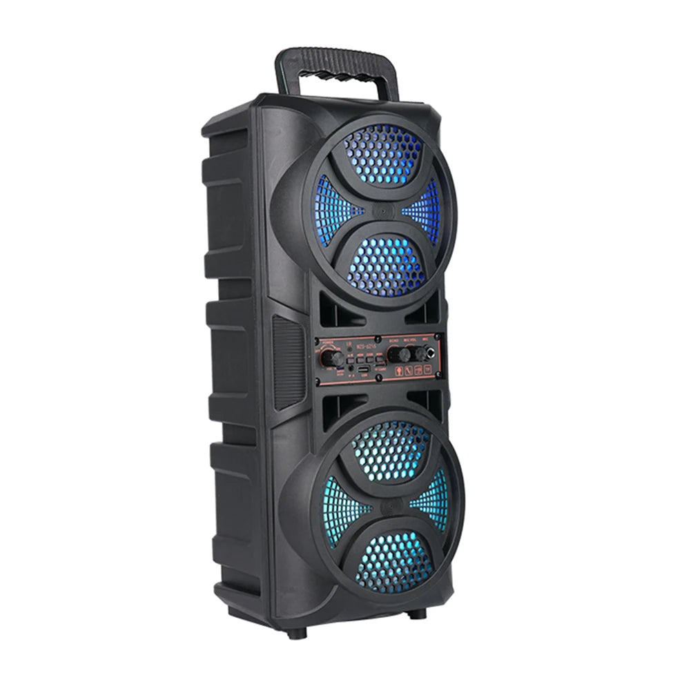 BT Speaker Portable Support USB TF AUX FM MIC Wireless Stereo Outdoor