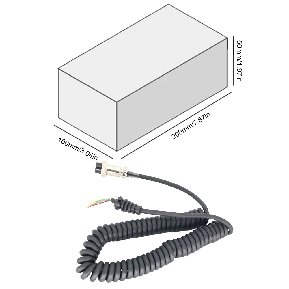 HM-36 Microphone Extend Cable Stretchable 8 Pins Hand Speaker ICOM
