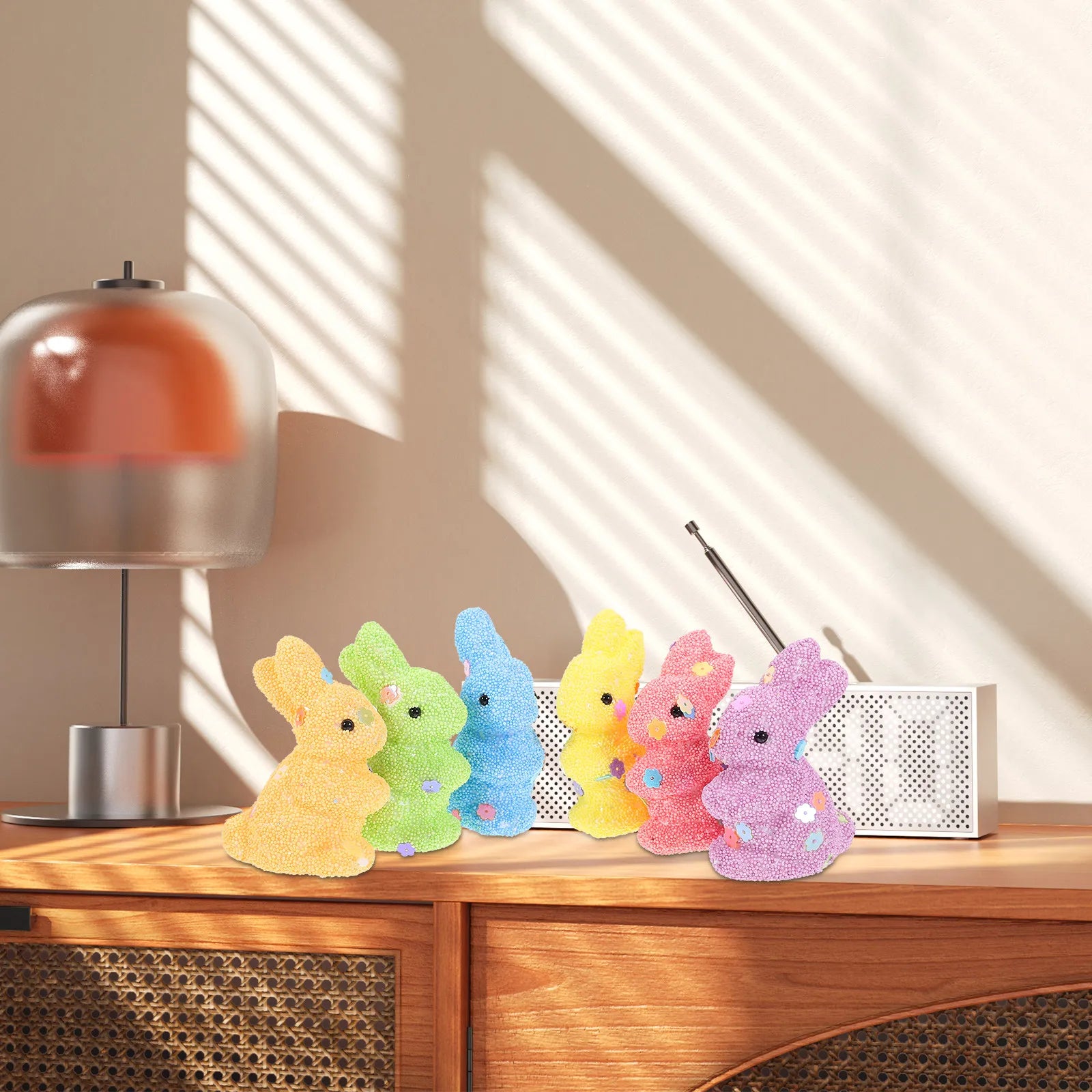 Foams Rabbit Decorations Easter Bunny Table Decoration Cute Small