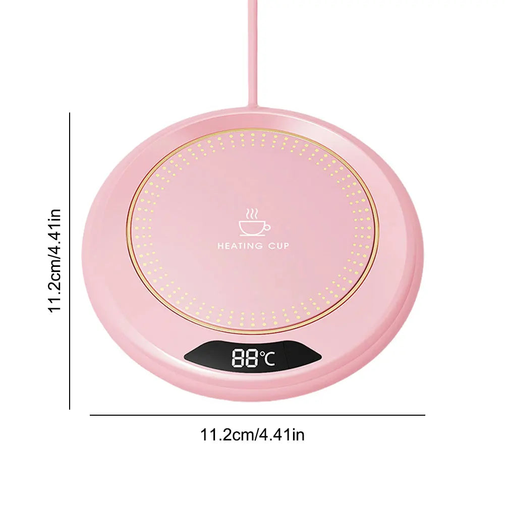 USB Electric Beverage Warmer with 3 Temperature Settings Coffee Warmer Plate Coffee Cup Warmer for Coffee Milk Tea Beverage Zpaxo