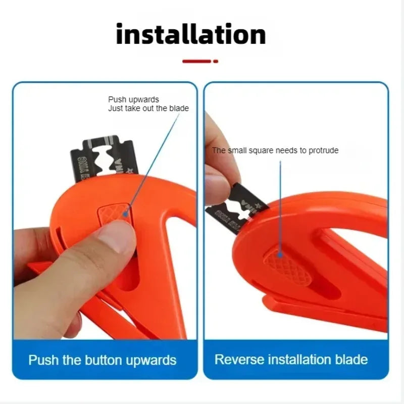 Easy-Glide Wrapping Paper Cutter – Safe Razor Blade Slicer Paper Cutter Tool Zpaxo