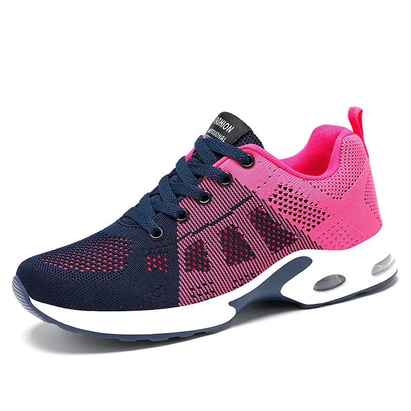 Women Running Shoes Breathable Casual Outdoor Light Weight White Zpaxo